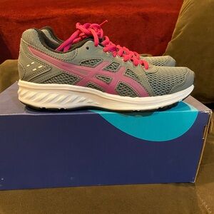 Asics Jolt 2 Gray Mesh Athletic Shoes